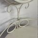 Antique wrought iron dressing table / Vintage bathroom cabinet