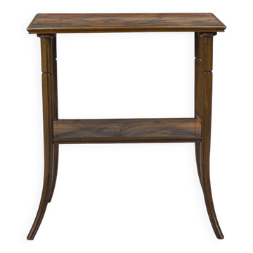 French Art Nouveau Marquetry Table by Emile Galle, 1900s