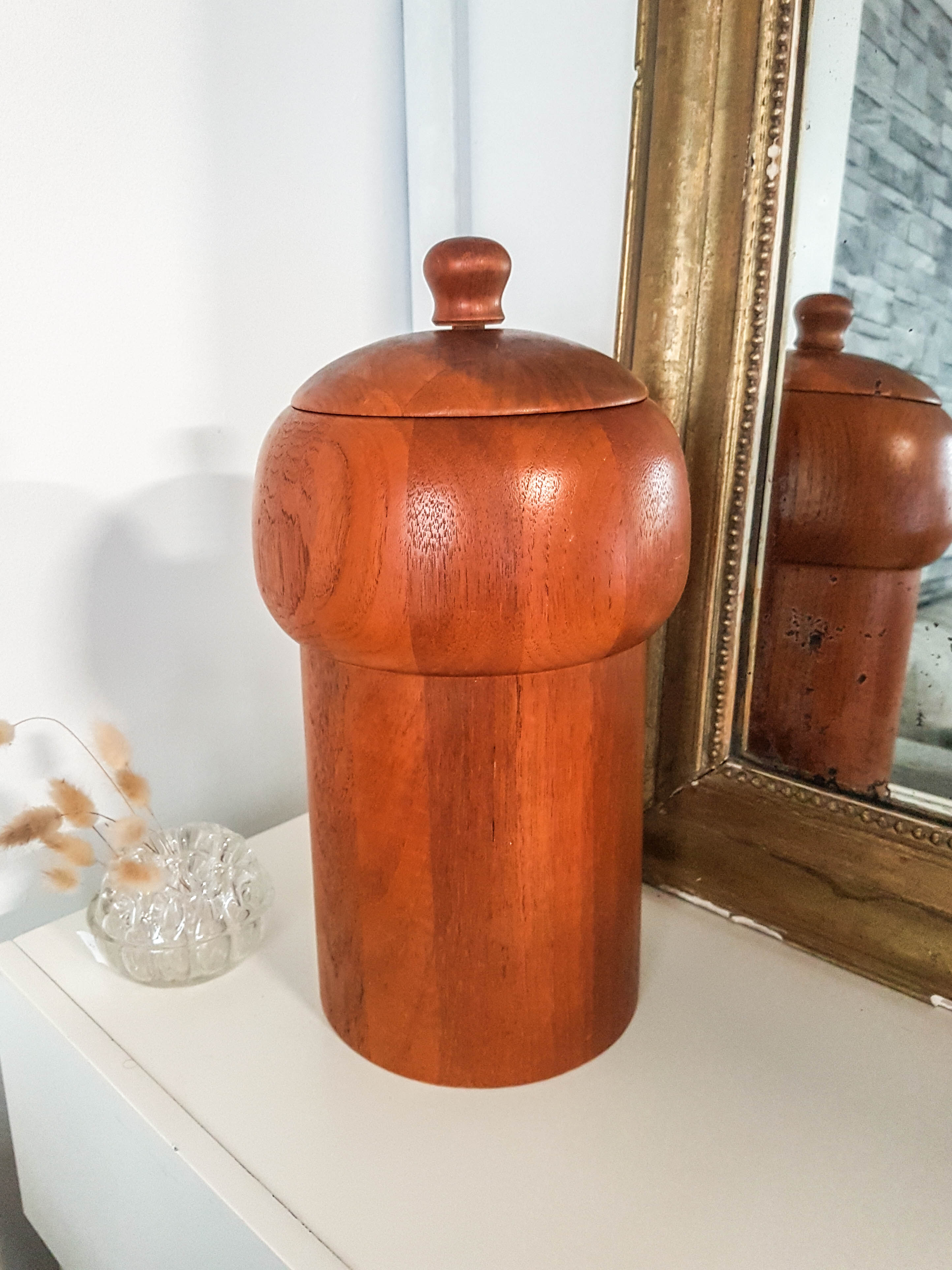 Danish Scandinavian ice bucket in Digsmed teak