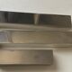 Set of 3 candle holders silver metal