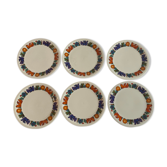 Set of 6 Villeroy & Boch Acapulco plates