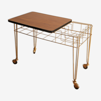 Serving table on wheels formica tray