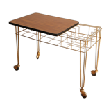 Serving table on wheels formica tray