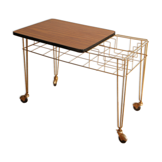 Serving table on wheels formica tray