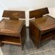 Pair of baumann vintage bedside tables 1970s