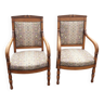Paire de fauteuils style restauration