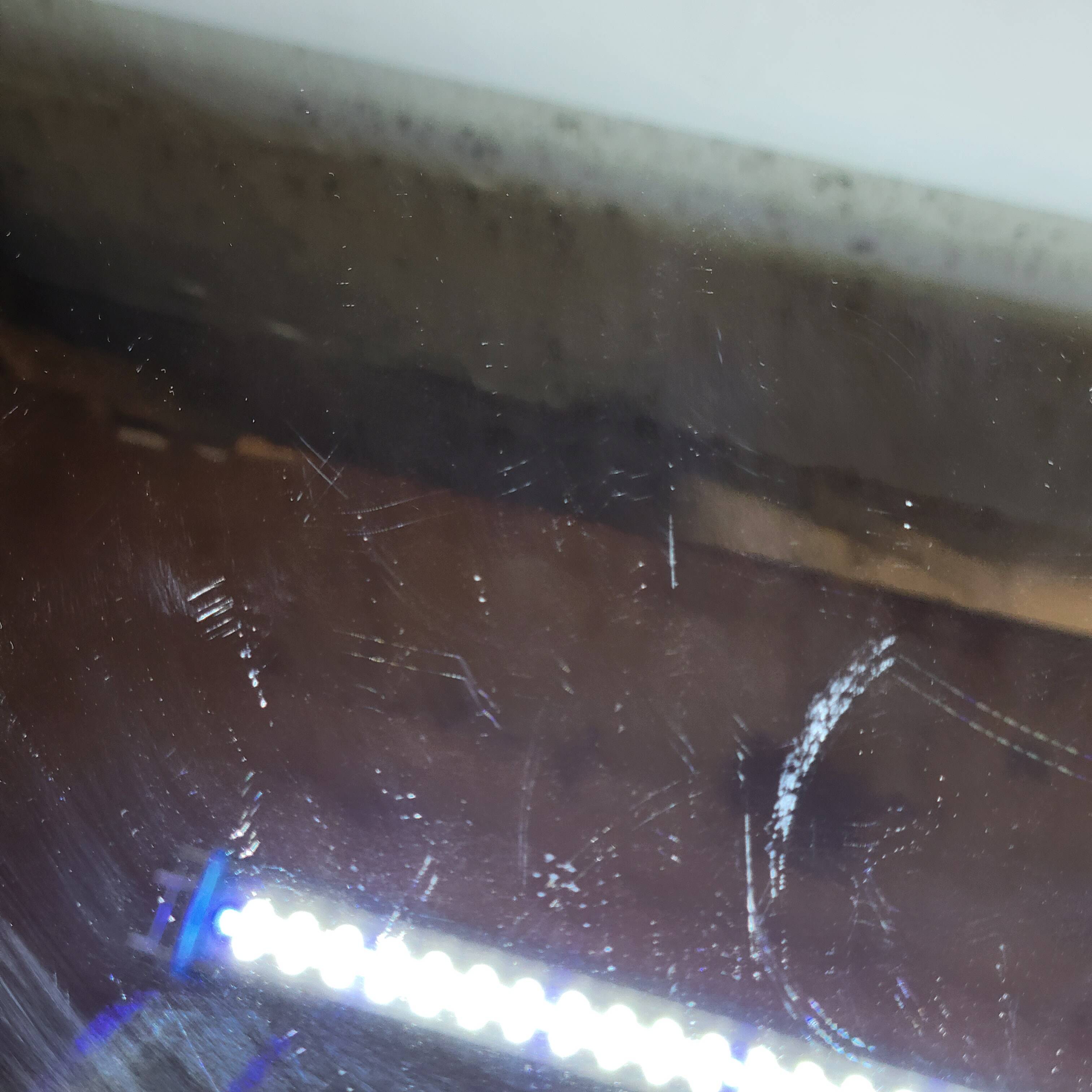 Round Tray In Silver Metal And Mirror