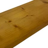 Vintage wooden wall rack bookshelf in pine