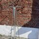 Large vintage chrome metal coat rack, Tubax style.
