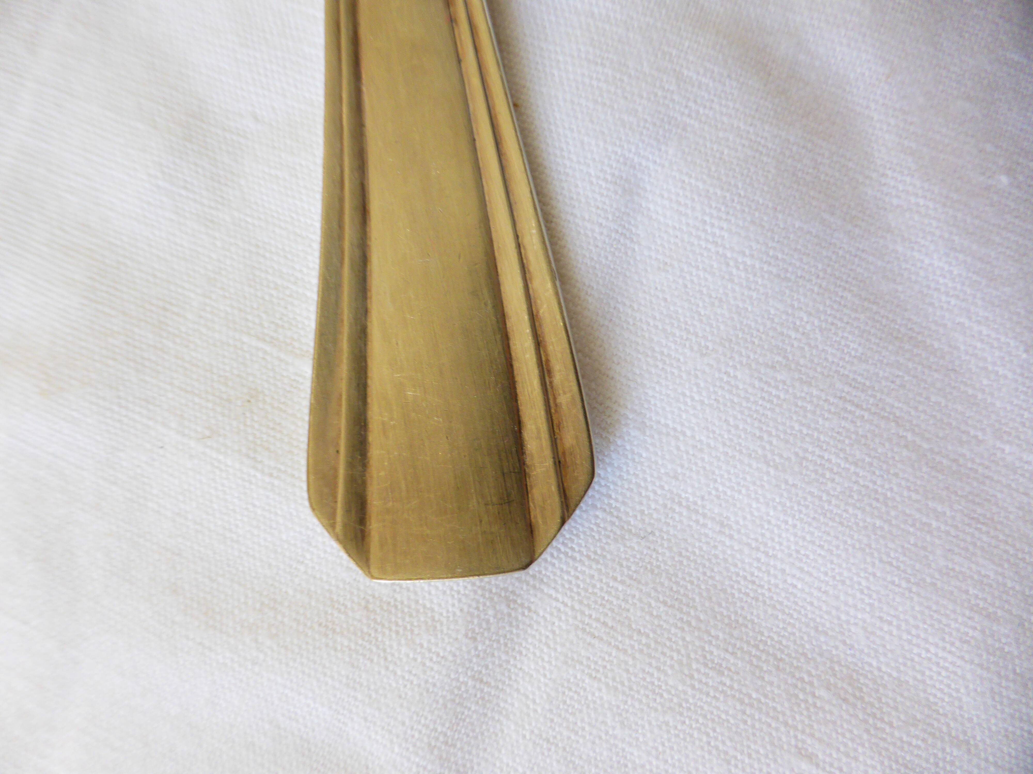 6 Christofle art deco style silver-plated forks