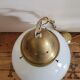 XXL opaline globe hanging lamp