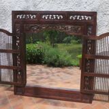 Large Indonesian shutter window mirror 120 x 130