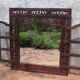 Large Indonesian shutter window mirror 120 x 130