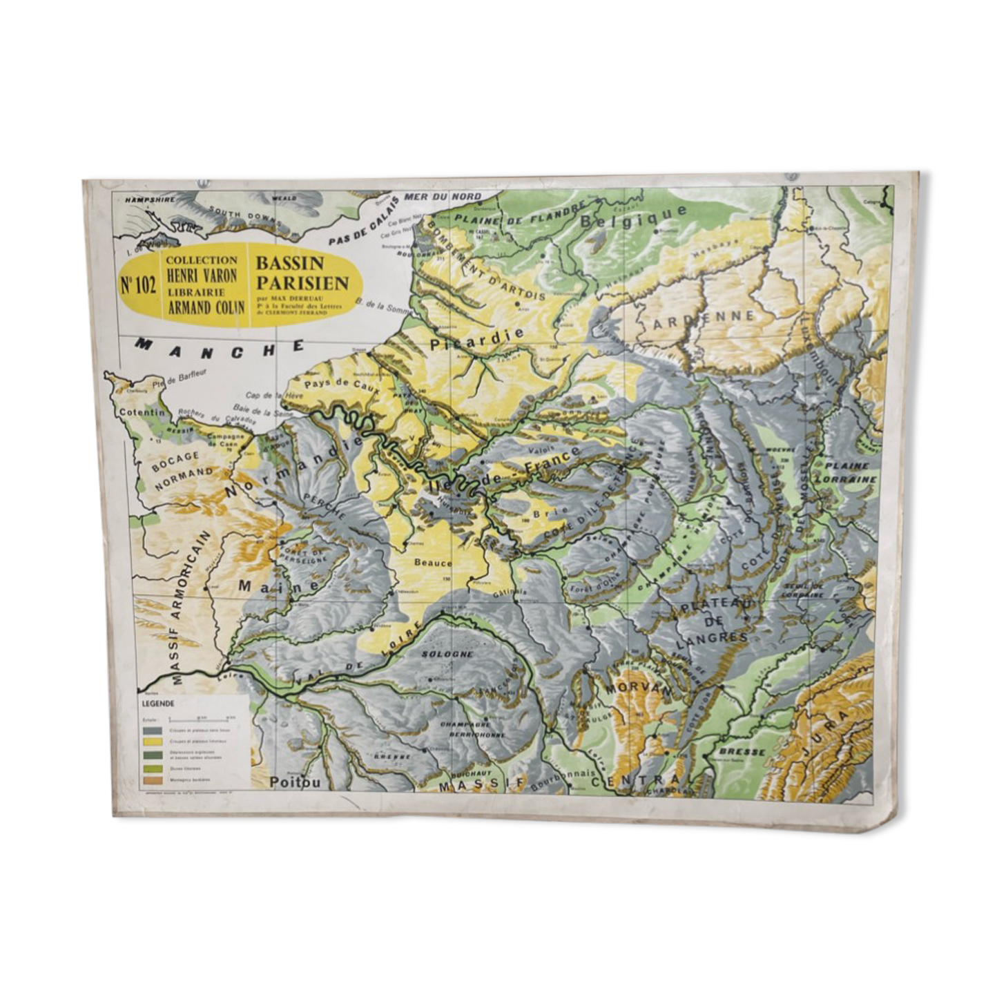 Carte scolaire ancienne Bassin parisien