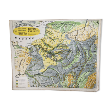 Carte scolaire ancienne Bassin parisien