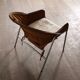 Fauteuil en daim et chrome par Erik Ole Jørgensen pour Bovirke, Danemark 1953