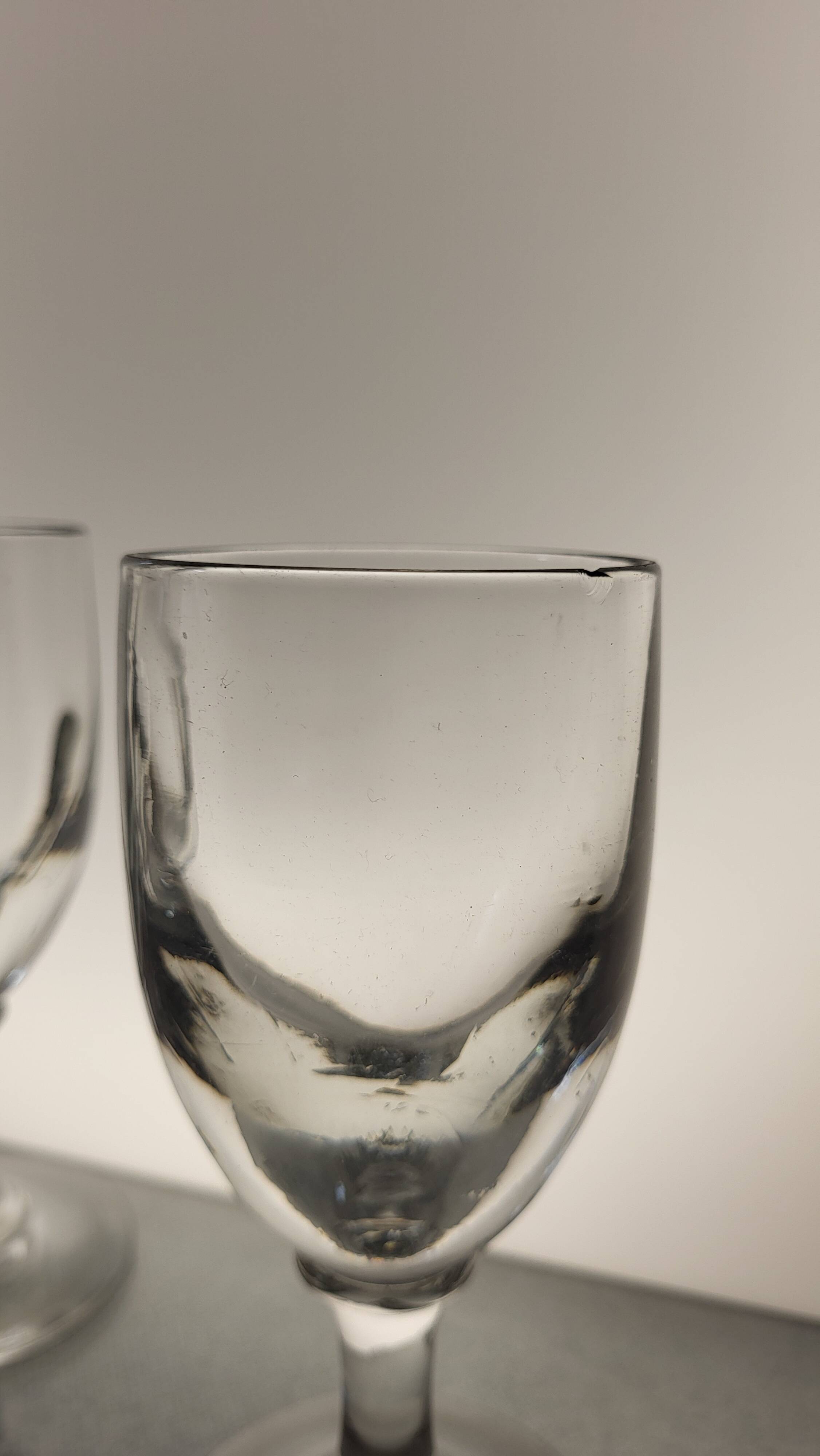 6 wine glasses Late 19th century