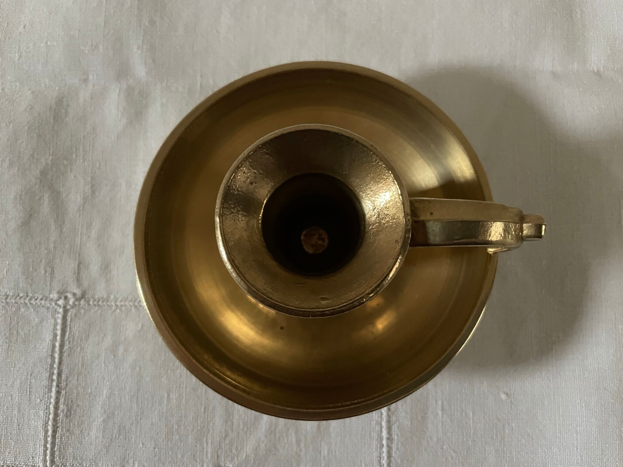 Brass candle holder