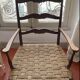 Provencal armchair fireplace corner