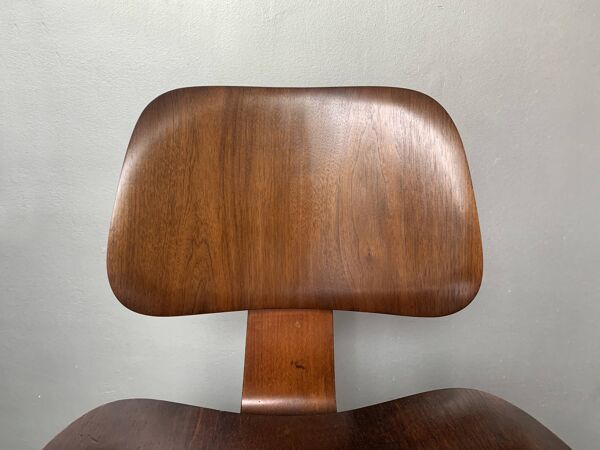 Chaise DCW Charles & Ray Eames pour Evans Plywood 1945, étiquette originale