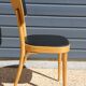 6 chaises baumann n°17 dos large skaï noir