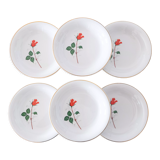 6 old dessert plates KG Lunéville "Antibes"