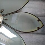 Daisy suspension shortbread glass and vintage brass