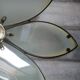 Daisy suspension shortbread glass and vintage brass