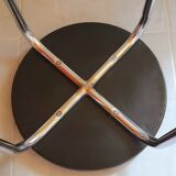 70s chromed metal stool