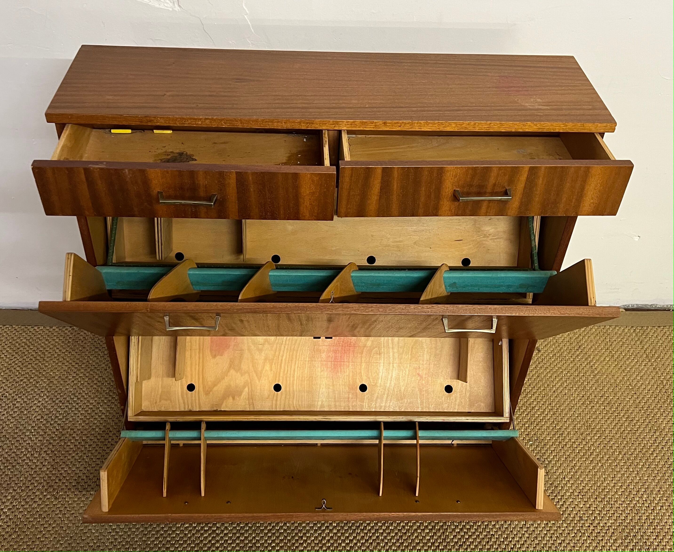 Vintage shoe cabinet