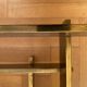 Vintage 1970s Square Coffee Table in Brass and Smoked Glass, David Hicks