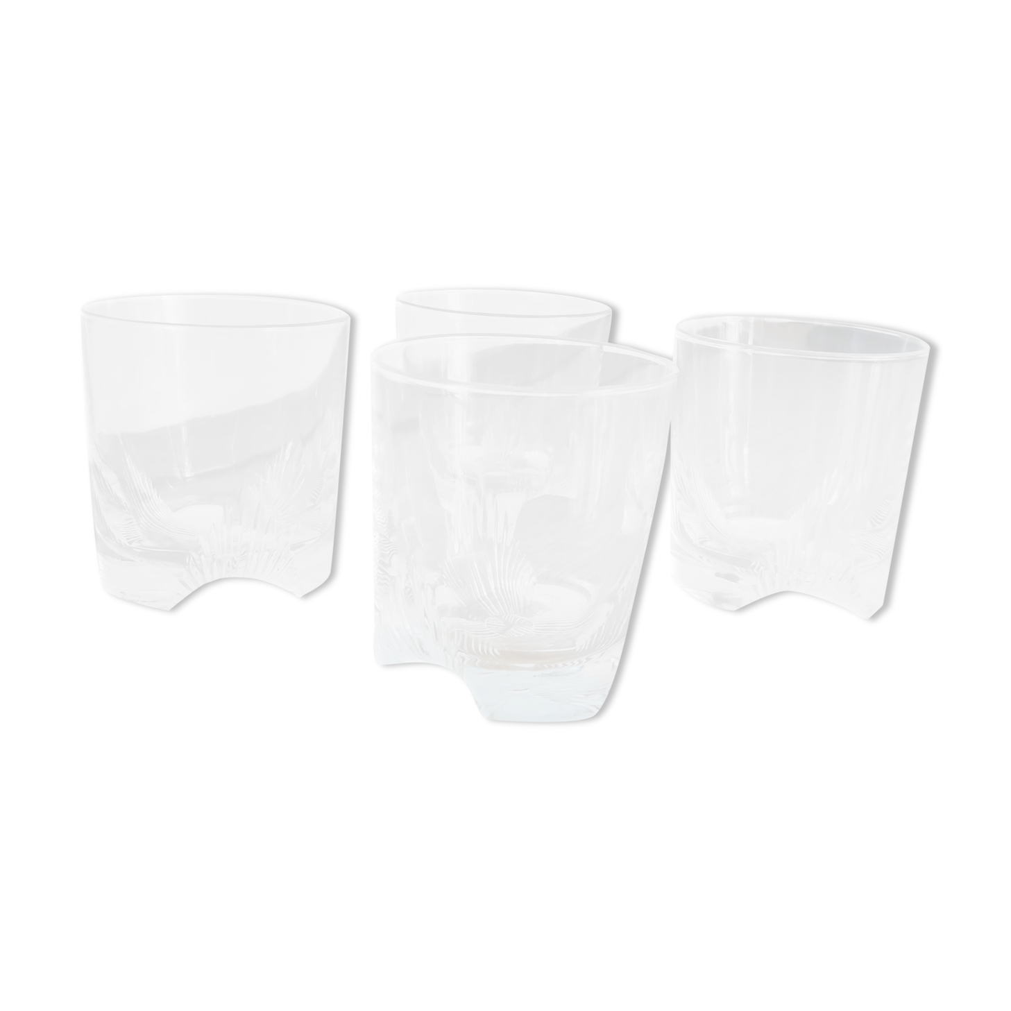 4 whiskey glasses