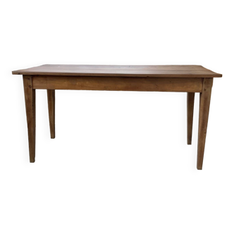 Walnut farm table with spindle legs