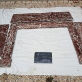 Fireplace in red marble from Languedoc
