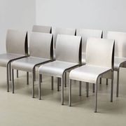 Postmodern Dining Set in Aluminum and Steel Belgium 1980s/90s
