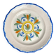 Assiette ancienne faïence de Waly décor végétal XIXème