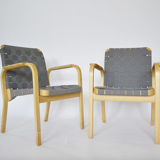 Pair of armchairs modèle "E45" by Alvar Aalto for Artek