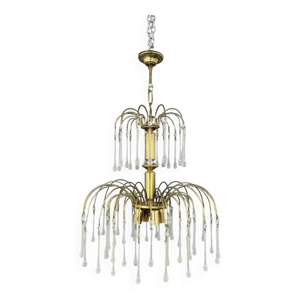 lustre en laiton doré