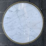 Marble bouillotte table