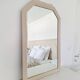 Miroir biseauté et mouluré beige