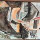 Swedish Original Oil on Canvas – "Abstract Composition" by Eivor Lindberg – 1967 – Signed – Vintage and Framed – 68 × 52 cm (26.8 in × 20.5 in)