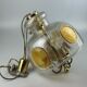 1960's 1970's brutalist ceiling lamp pendant lamp brass & murano glass