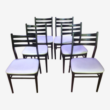 Series of 6 Scandinavian style chairs