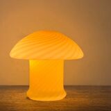 Lampe champignon vintage faite à la main en verre de Murano, Italie, années 70