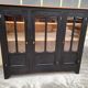 Buffet showcase 3 doors patiné black year 50