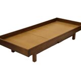 Vintage daybed with drawers 1960s in teak minimalist design