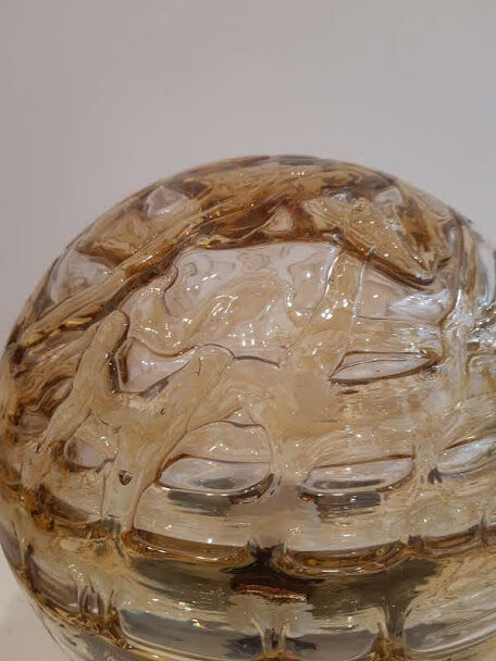 Lampe années 70 verre