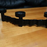 Black Chandelier 3 70s candles brutalist style