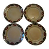 Set of 4 Art Deco plates
