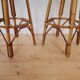 Bar et tabourets en rotin des années 50/60